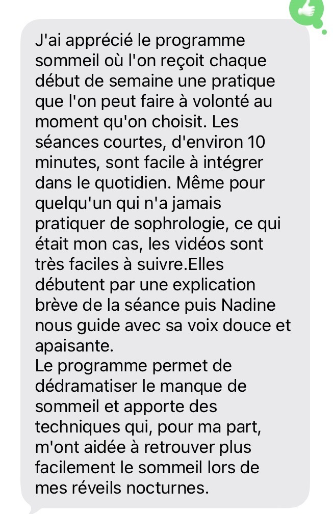 temoignage sophrologie sur le sommeil